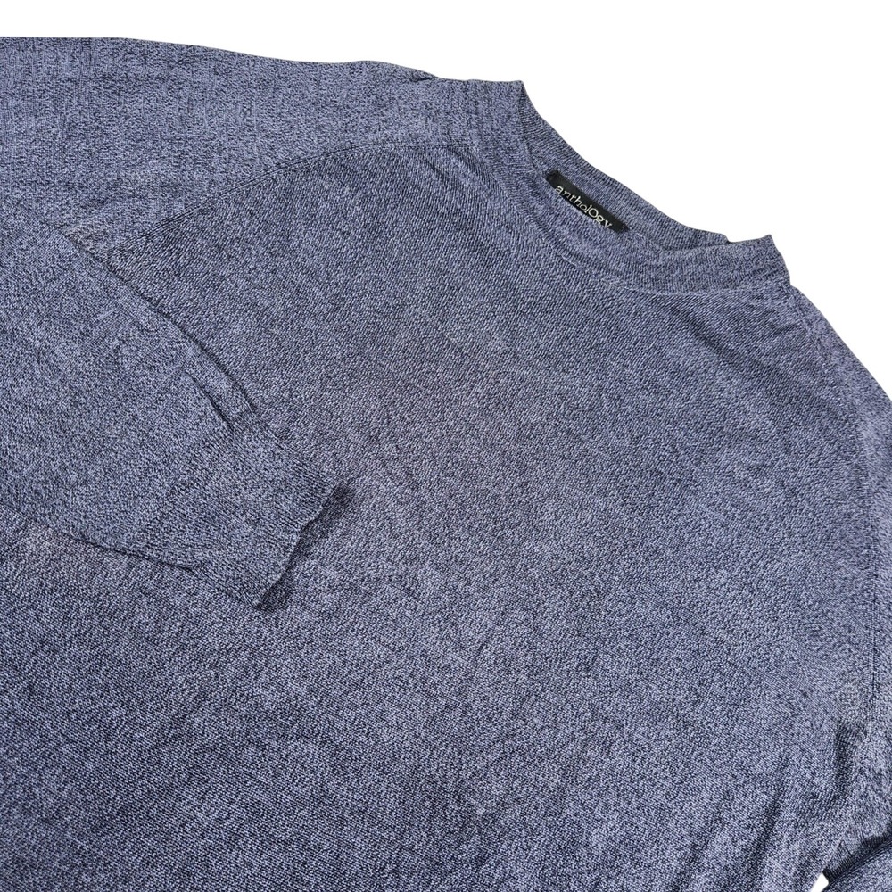 Anthology Sweater Mens XL Long Sleeve Silk Knit Pullover Casual Luxury Preppy